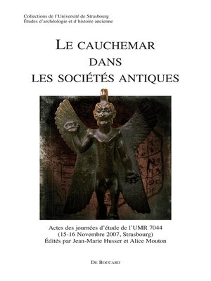 cover image of Le cauchemar dans les societes antiques